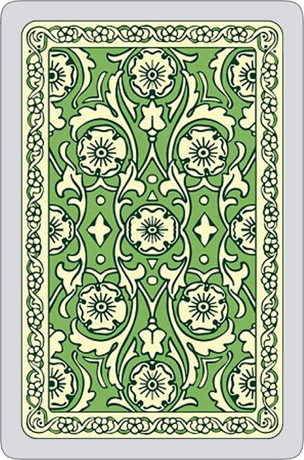 Autumn colours single card deck, green