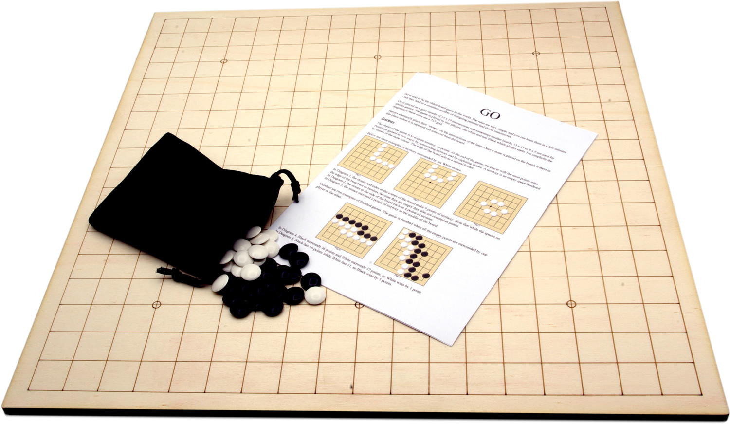 Go Game set (Goban) 40cm, British made