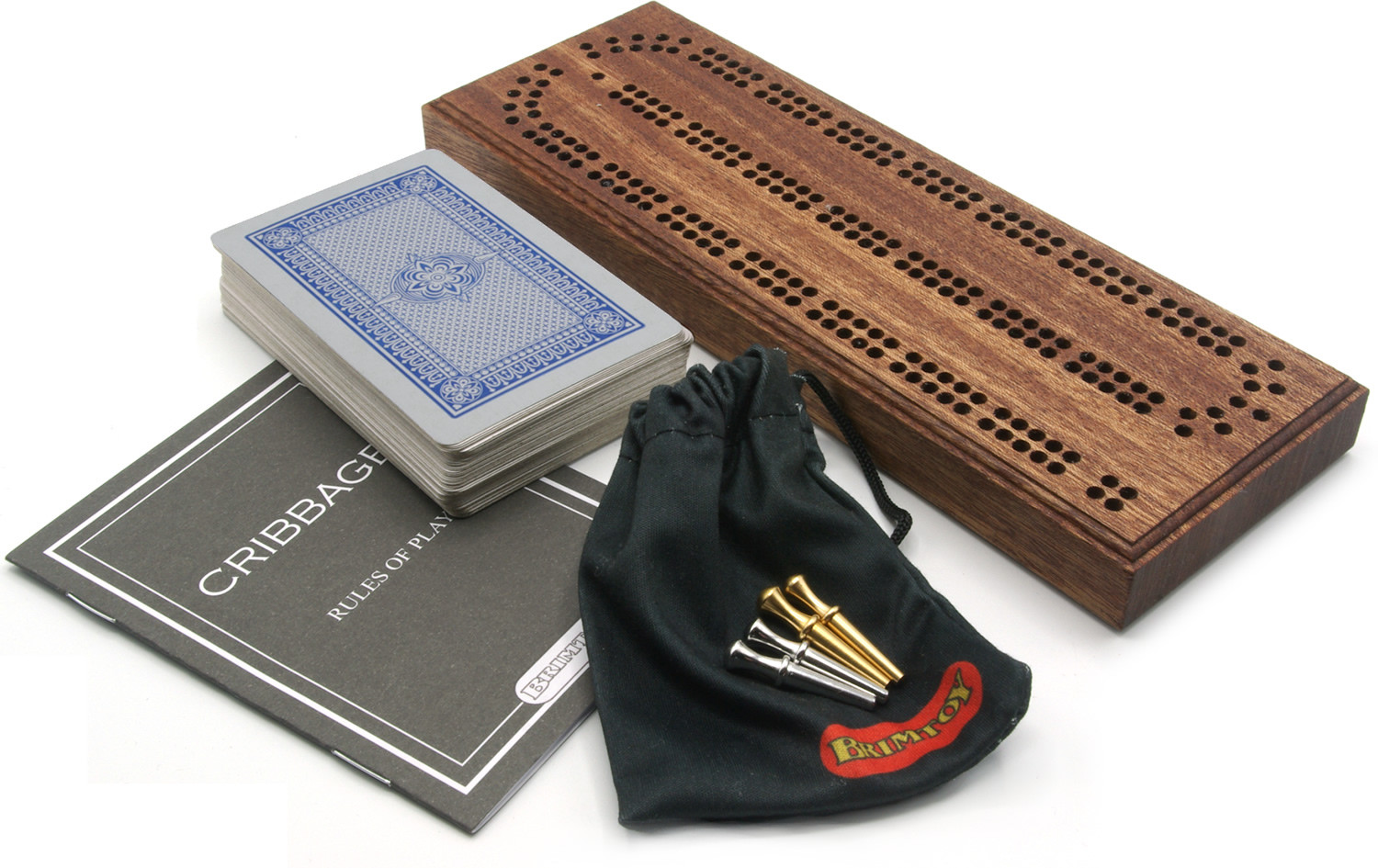 Mahogany British Cribbage set