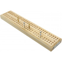 Wooden British cribbage board - 24cm (9")