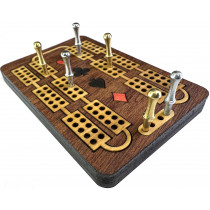 Pocket Inlaid Cribbage Board