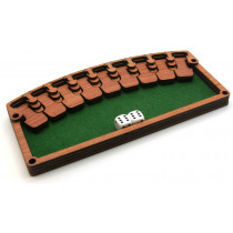 Shut the box traditional wooden dice game