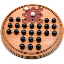 Asalto traditional round wooden board game 